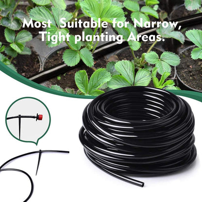 Bonviee 100ft 1/4 inch Blank Distribution Tubing Drip Irrigation Hose Garden Watering Tube Line for Small garden irrigation system