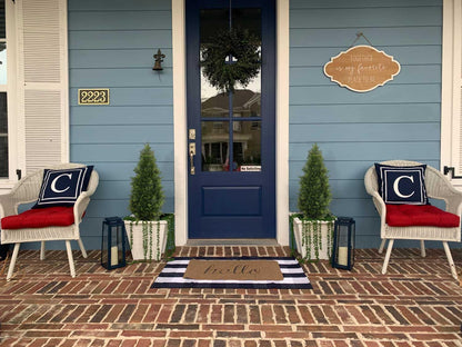 Aveyas 3ft Artificial Cedar Topiary Trees for Outdoor Front Porch Door, 3 Feet Faux Potted Plants Evergreen Fake Pine Cypress Tree for Outside Home Decor (3 ft Tall) - Set of 2 Pack