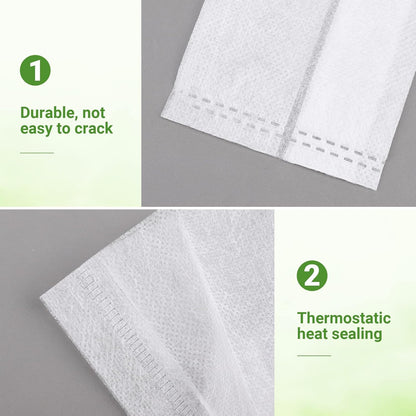 GREANER 100PCS Biodegradable Plant Bags, 5.9x6.3 inches Non Woven Seedling Bags for Planting, Garden Seed Starters Pouchs for Vegetables, Flowers, Indoors and Outdoor Use