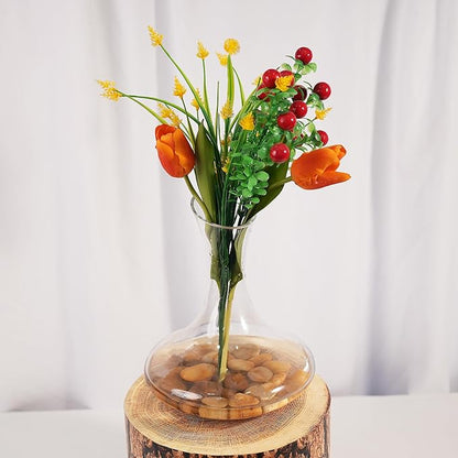 StoneCreek 12 LBS River Rocks, Large Size, Decorative Garden Stones for Plant Landscaping, Polished Gravel Filler Pebbles for Home Decoration, Vases, Succulents(Pale Yellow Pebbles)