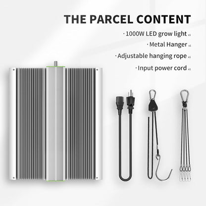 BESTVA 2025 Upgraded BP1000 LED Grow Light with High Yield Diodes & Dimmable Full Spectrum Plant Light for Indoor Plants Seedling Veg and Bloom Grow Lamp for 3x3/2x2 Grow Tent