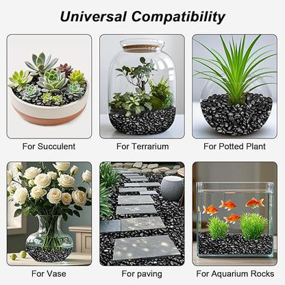 Pebbles for Indoor Plants,Virekm River Rocks,Decorative Ornamental Pebbles,Garden Landscaping Stones Gravel Filler for Home Decoration Flower Bed Fish Tank Plants Vases Succulents (10 Pounds)