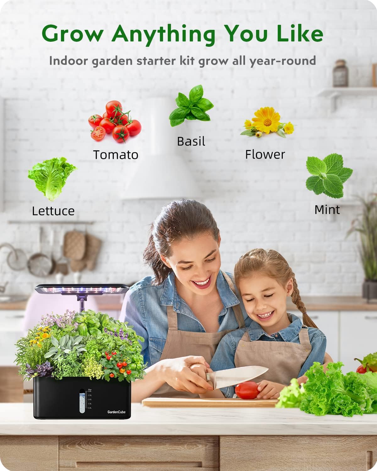 166pcs Hydroponic Pods Kit: Compatible with Aerogarden Grow Anything Herb Kits - Includes Grow Sponges Grow Baskets Grow Domes Labels A&B Plant Food - Hydroponics Supplies for Most Brand
