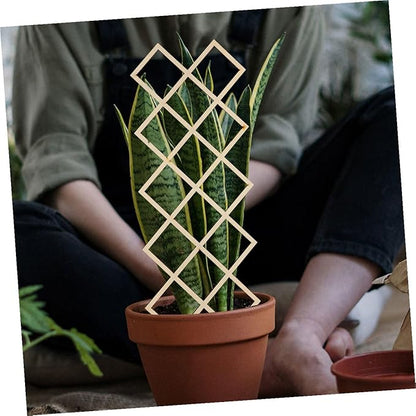 Wooden Climbing Plant Trellis for Indoor Gardens Honeycomb Support Frame Easy Assembly Plant Rack for Vines Orchids Tomatoes Indoor Climbing Vegetable Support