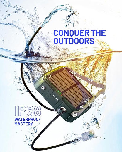 Solar Automatic Drip Irrigation System, Harness Sunshine or External Power for Indoor and Outdoor Use, Rain or Shine! Anti-Siphoning, Supports Up to 15 Potted Plants, User-Friendly Design. (Green)