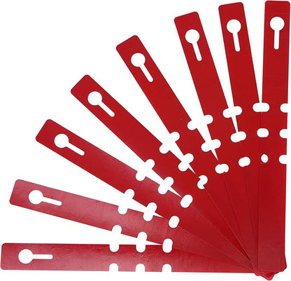200 Pcs Red Plastic Plant Tags with a Marker Pen, Wrap Around Hanging Tree Tags Nursery Garden Labels Waterproof Nursery Garden Stakes, 2x20cm