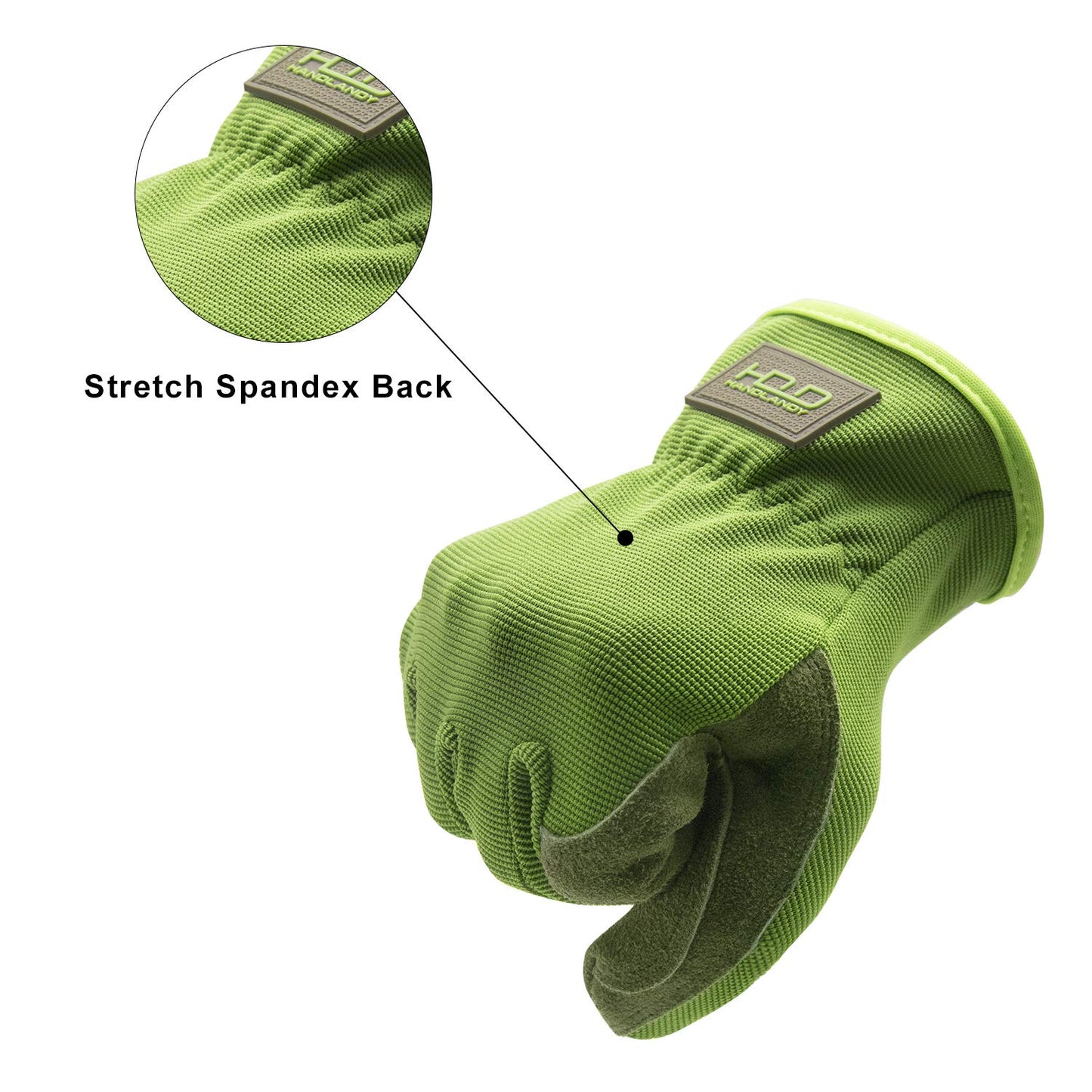 HLDD HANDLANDY 2 Pairs Leather Gardening Gloves for Men, Utility Work Gloves for Gardening, Yardwork, Construction, Mechanics, Great Garden Gifts for Men Women