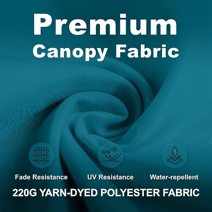 12FT Cantilever Umbrella with Base Large Curvy Outdoor Aluminum Offset Umbrella w/ 360° Rotation, UV Resistant Canopy for Patio, Garden, Backyard, Lake Blue