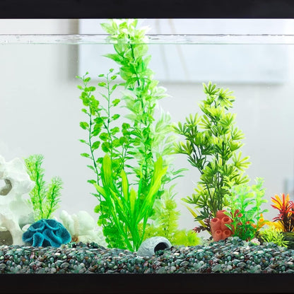 Halatool 1LB Green Aquarium Gravel for Fish Tank 0.35"- 0.6" Landscaping Pebbles for Home Decor Natural Decorative Polished Stones for Potted Plants DIY Handmade & Vase Filler