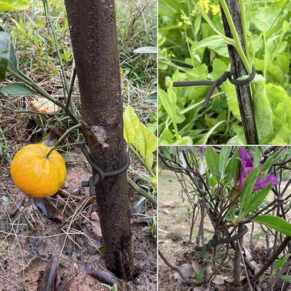 Tenn Well 5mm Plant Ties, 32 Feet Soft Garden Wire Ties for Tomato Plants, Climbing Roses and Cucumbers (2PCS X 16 Feet, Black)