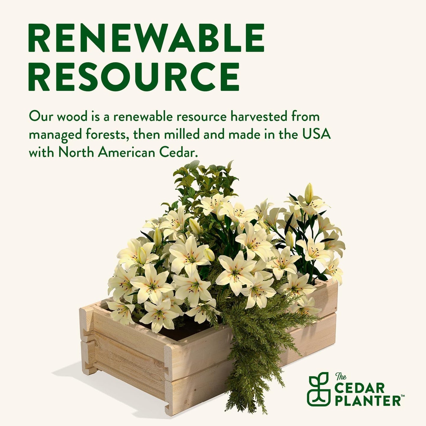 Greenes Fence Cedar Wood Planter Box with Rail Mount Brackets, 21" x 11" x 7" (2-Pack) - Made in USA with North American Cedar