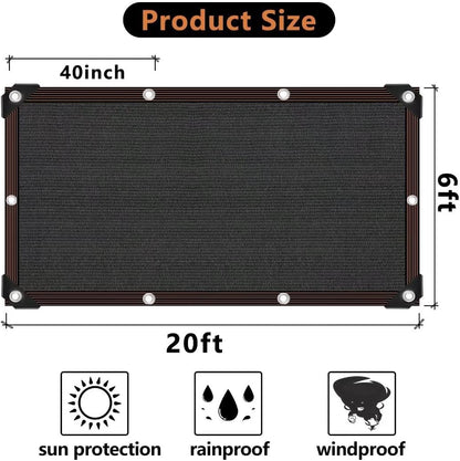 Shade Cloth - 70-90% Sunblock Net for Garden Patio,Shade Sails for Plants Greenhouse Outdoor Pergola Lawn Swimming Sun Shade Cloths for Kennel Chicken Coop Easier to Hang Shade Net Cover…