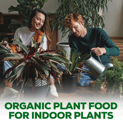 Organic Liquid Plant Food for Indoor Plants & Gardens, Natural NPK Fertilizer w/Beneficial Microbes, Rapid Results, Vegan, Best Value Super Concentrate, Smart Grower, Makes 40 Gallons (8 Fl Oz)