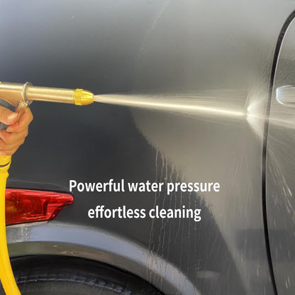 Garden Hose Nozzle, Metal Water Hose Sprayer with Adjustable High Pressure Spray Patterns for Watering Garden & Lawn, Washing Cars, Cleaning Driveways, Dog Bathing, Deck Rinsing & Outdoor Use