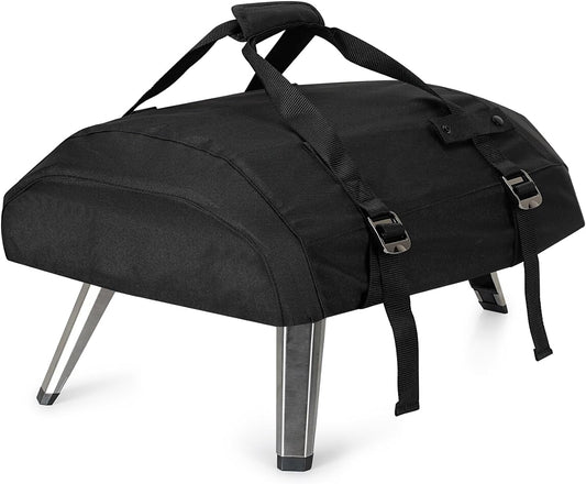 Onlyfire Pizza Oven Cover for Ooni Koda 12, Heavy Duty Waterproof Weather Resistant Dust-Proof Pizza Protective Carry Cover, Black