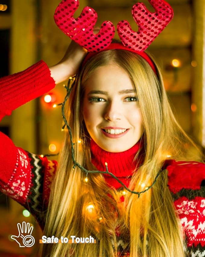 Upgrade 2Pack 500LED Solar String Lights for Outside, 180FT Solar Christmas String Lights Outdoor with 8 Modes, IP65 Waterproof Outdoor Twinkle Light, Garden Xmas Tree Christmas Decoration, Warm White