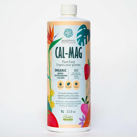 MARPHYL Organic CALMAG Liquid Fertilizer, Calcium + Magnesium, Corrects Common Plant Deficiencies, for Garden, Flowers, Vegetables, Succulents, Bamboo, Hydroponics 33.8 oz
