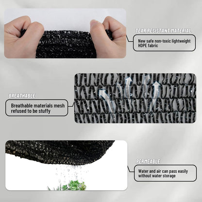 LOVE STORY 10x12FT 55% Black Shade Cloth Sun Shade Net with Grommets Sunblock Net Mesh Tarp for Garden,Plants Cover,Greenhouse and Patio