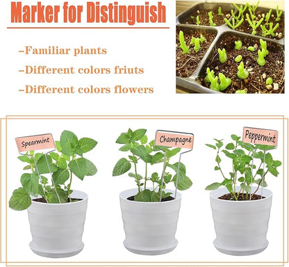 30pcs Plant Labels Copper Plant Markers for Outdoor Plants 6inch Plant Labels for Seedlings Outdoor Garden Waterproof Plant Tags and Labels for Flower Vegetable Herbs Greenhouse (6 in, Copper)