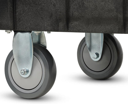 Simpli-Magic Rolling Utility Cart on Wheels, Heavy Duty with Ergonomic Handle, Deep Shelfs for Garage, Warehouse, Workshop, 600-Pound Capacity 40x33x17-Inch