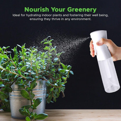 VIGOR PATH Continuous Spray Bottle with Ultra Fine Mist - Versatile Water Sprayer for Hair, Home Cleaning, Salons, Plants, Aromatherapy, and More - Empty Hair Spray Bottle (Clear - 10oz - 2pack)