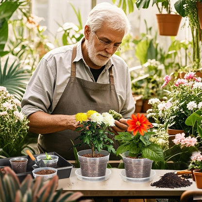 BTPLASTIK Clear Plastic Nursery Pots for Plants, 6 Inch Transparent Plant Pot with Drainage Holes, Flower Pots with Saucers, Seed Starter Pots with 15 Pcs Plant Labels, Gardening Gifts