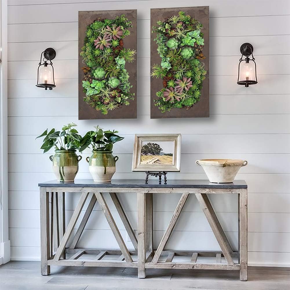 Modern Home Living Wall Galvanized Steel/Zinc Succulent Planter (Rust Zinc, 12 Pocket)