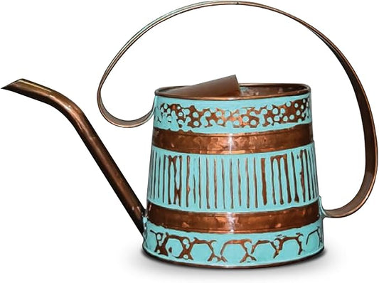 Headwind Gilford Vintage Watering Can – 1/2 Gallon Copper Patina Decorative Galvanized Large Metal Watering Can Planter for Outdoor & Indoor – Antique Style by Robert Allen