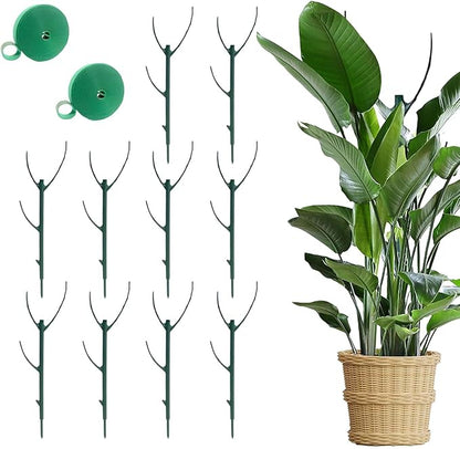 10pcs Stackable Monstera Plant Support Stakes for Indoor Outdoor Plants, Garden Accessories for Climbing Potted Plants, Plant Sticks for Vine Training Stem Stabilization