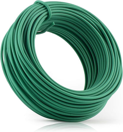 YDSL 66 Feet Soft Plant Tie, Green Twist Garden Ties for Plants, Office Organization and Home(Diameter - 2.5MM)
