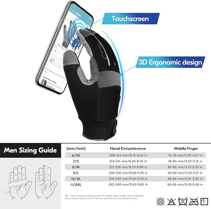 Vgo... 1Pair 5℃/41°F Winter Work Gloves Men, Cold Weather Waterproof Safety Work Gloves,Cold Storage or Freezer Glove