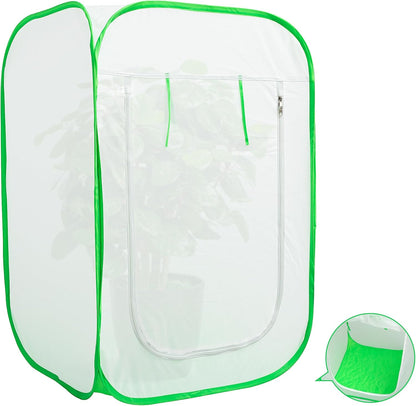 24 x 24 x 36 Inch Pop Up Winter Frost Plant Cover, Gardening Plants Freeze Protection Tent, Warm Plant Protector Enclosure for Snow Frost Protection Indoor & Outdoor