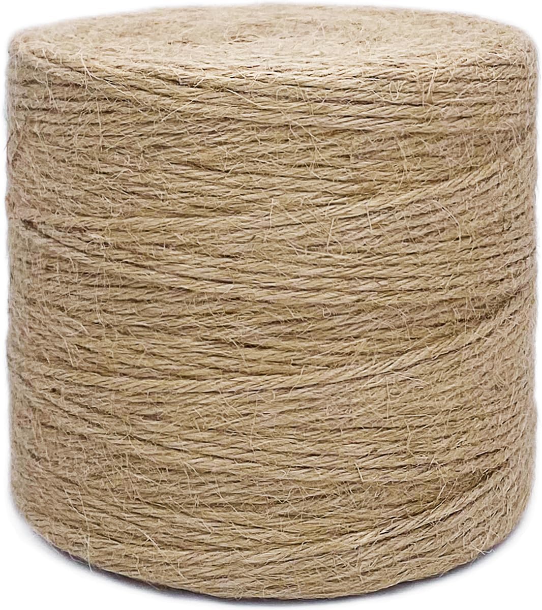 500FT Jute Twine Rope 3mm Natural Thick Garden Twine String Heavy Duty for Gardening Bundling Crafts Arts Gift Wrapping Packing Material Wedding Christmas Decoration Bulk
