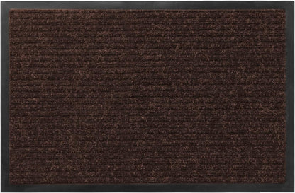 Profile Rubber Door Mat, 35x23inch, Heavy Duty, Entrance Doormat, Indoor and Outdoor, Waterproof, Easy Clean Shoe Scraper, Home Rug Welcome Mats for Entryway, Patio, Porch, Brown