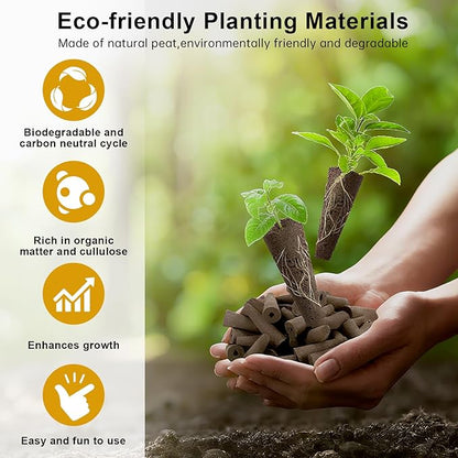 Caesar Salad Seed Pod Kit for AeroGarden, idoo, Ahopegarden, MUFGA with Green Romaine Lettuce, Red Romaine Lettuce, Spinach, and American Fast Lettuce - Compatible with All Garden(7-Pod)