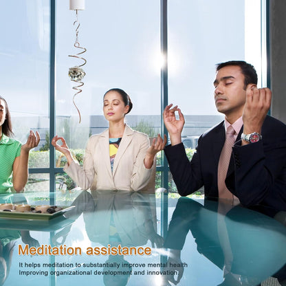 Gazing Ball Spiral Tail, Wind Spinners Stabilizer with Swivel Hook & Clear Crystal Ball, Hanging Suncatcher Decoration, Rainbow Maker Indoor Outdoor Ornaments Creative Decorative Gifts 13"