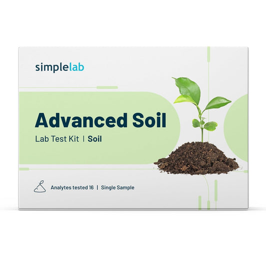 Advanced Soil Test Kit by SimpleLab | Soil Quality Tester for 16 macronutrients and micronutrients, parameters Like pH, Boron, Iron, and Phosphorus | Soil Testing Kit for Soil Health
