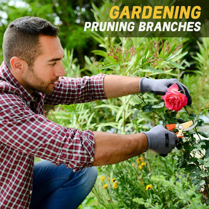 Garden Pruners, Heavy Duty Garden Clippers,Pruning Shears with Adjustable Thumb Lock,Hand Gardening Tools Pruners,Stainless Steel Sharp Gardening Scissors (MJ003)