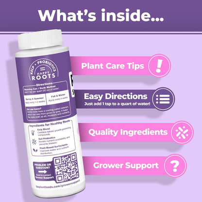 TPS NUTRIENTS Root Supplement for Orchids, Stimulate and Propagate Healthy Orchid Roots with Probiotics and Seaweed, Liquid Plant Fertilizer, 32 oz (1 Quart)