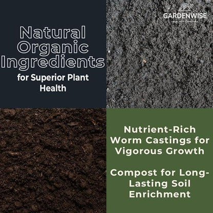 Organic Olive Tree Potting Mix – Fast-Draining, Nutrient-Rich Soil for Indoor & Outdoor Olive Trees – Mediterranean Plant Care – Long-Lasting Formula (1 Quart)