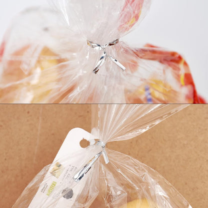 800 Pcs 4" Metallic Twist Ties(Silver) for Bakery Ties, Candy Bags, Coffee Bags, Goodie Bags Ties