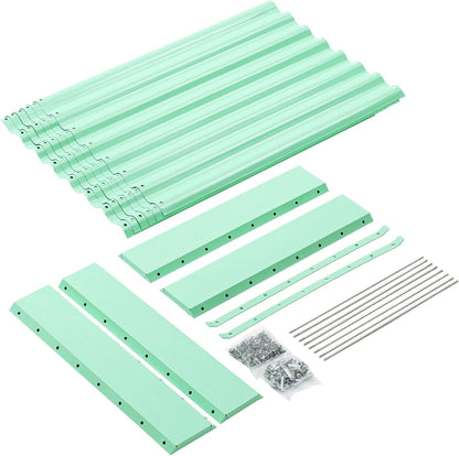 Land Guard 6×3×2ft Galvanized Raised Garden Bed, Planter Boxes Outdoor, Raised Garden Beds Outdoor for Vegetables, Flowers, Herbs, 269 Gallons, Lime Green…