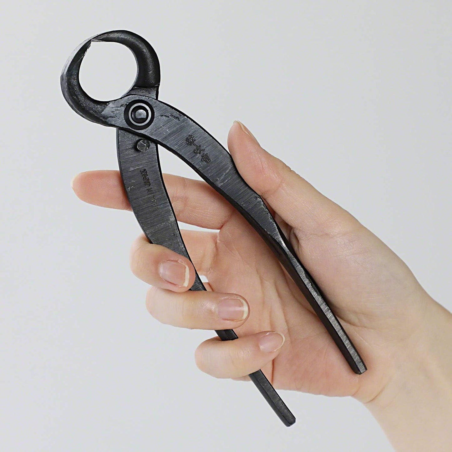 Wazakura Hand Forged Bonsai Root Cutter MADE IN JAPAN 6.7 inch (170 mm), Black Carbon Steel Bonsai Tree Cutter for Branch and Roots, Multipurpose Japanese Gardening Tools