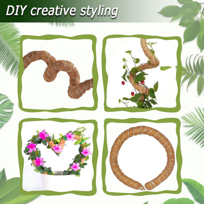 48 Inch Moss Pole, Bendable Moss Pole for Plants Monstera, Tall Moss Poles for Climbing Plants Indoor, Large Moss Pole Support, Garden Trellis Plant Stick Stakes for Potted Plants, Pothos