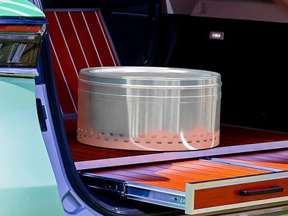 20'' Smokeless Firepit,304 Stainless Steel Outdoor fire Pit,Smokeless Fire Pits for Outside with Carry Bag for Camping Backyard, Fire Pit Wood Burning Stove