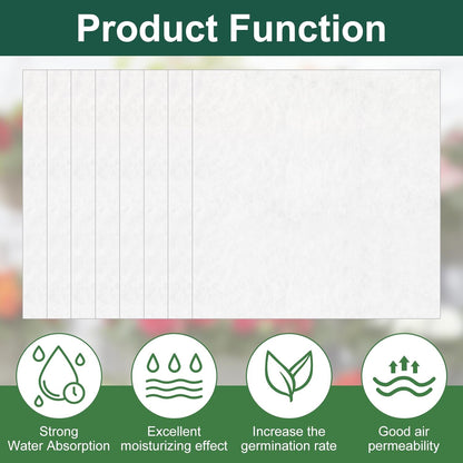 10PCS 7.87x7.87 inch Watering Hanging Basket Liners, White Self Watering Planter Insert Linering Mat, Hanging Basket Self Watering Liner/Watering Liners Absorbing Mat for Hanging Baskets, Planters