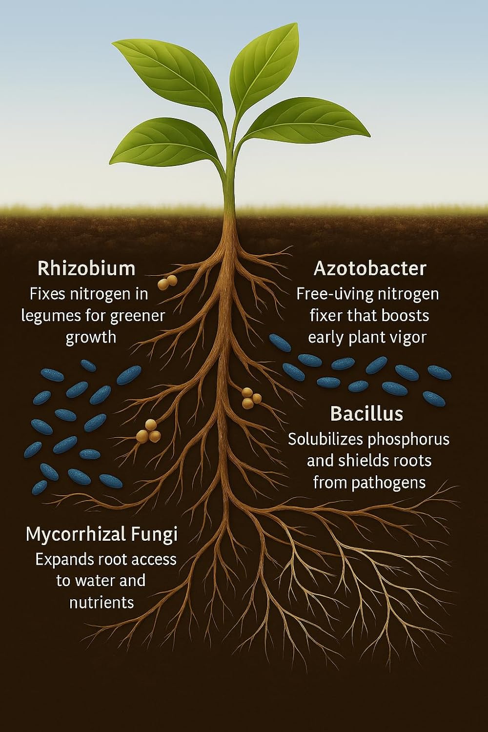 Seed Inoculant - Organic Fertilizer for Soil Health and Strong Germination - Beneficial Microbial Seed Inoculant (10lbs)