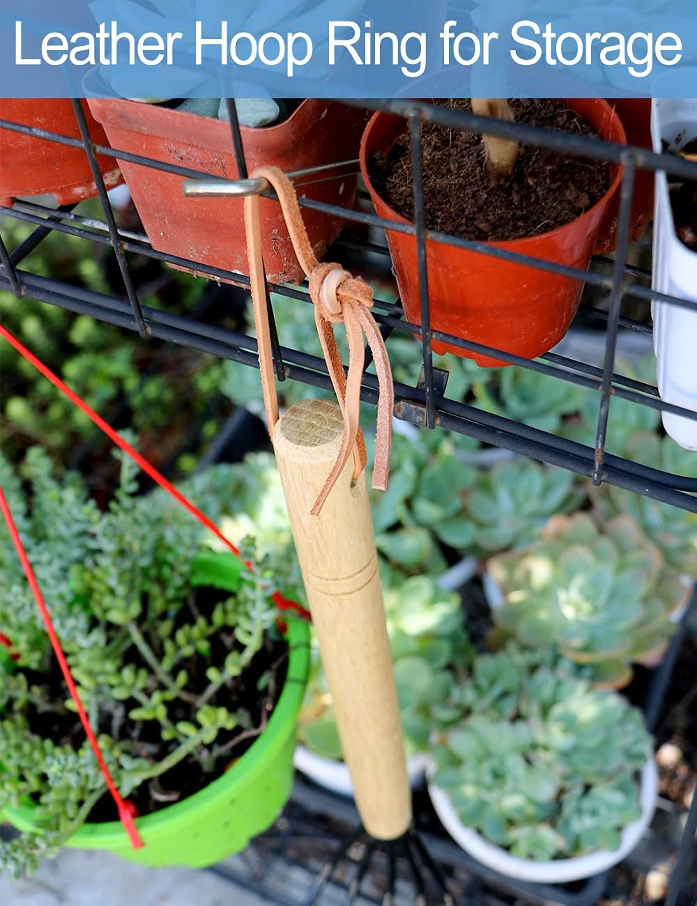 15" Gardeners Claw Rake | Military Grade Steel 6 Tines and Prime Wood Japanese Ninja Claw Garden Rake or Cultivator for Perfect Pulverized and Aerated Soil, Ergonomic Wooden Handle for Firm Grip