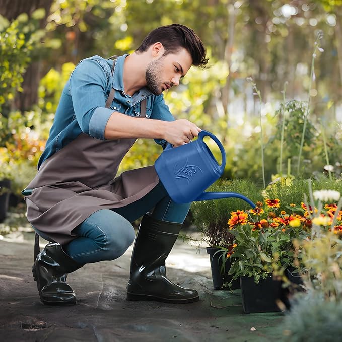 Plastic Watering Can - Blue - 1 Gallon