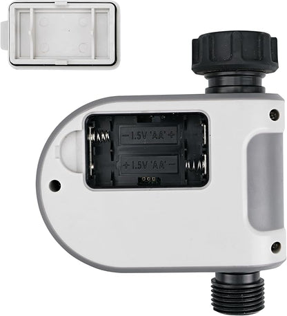 Raindrip R875CT Hose-End Smart Water Sprinkler Timer, Wi-Fi, Wireless Hose Faucet Bibb Timer for Garden, Drip Irrigation System Controller, Free App via 2.4 GHz Gateway Combo,GHT Compatible, Gray